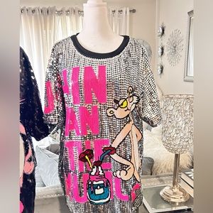 Sale‼️Pink Panther Sequin Dress